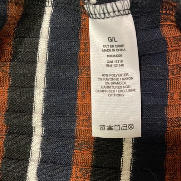 Dynamite Striped Midi Dress with Long Sleeves - Picture 5 of 5